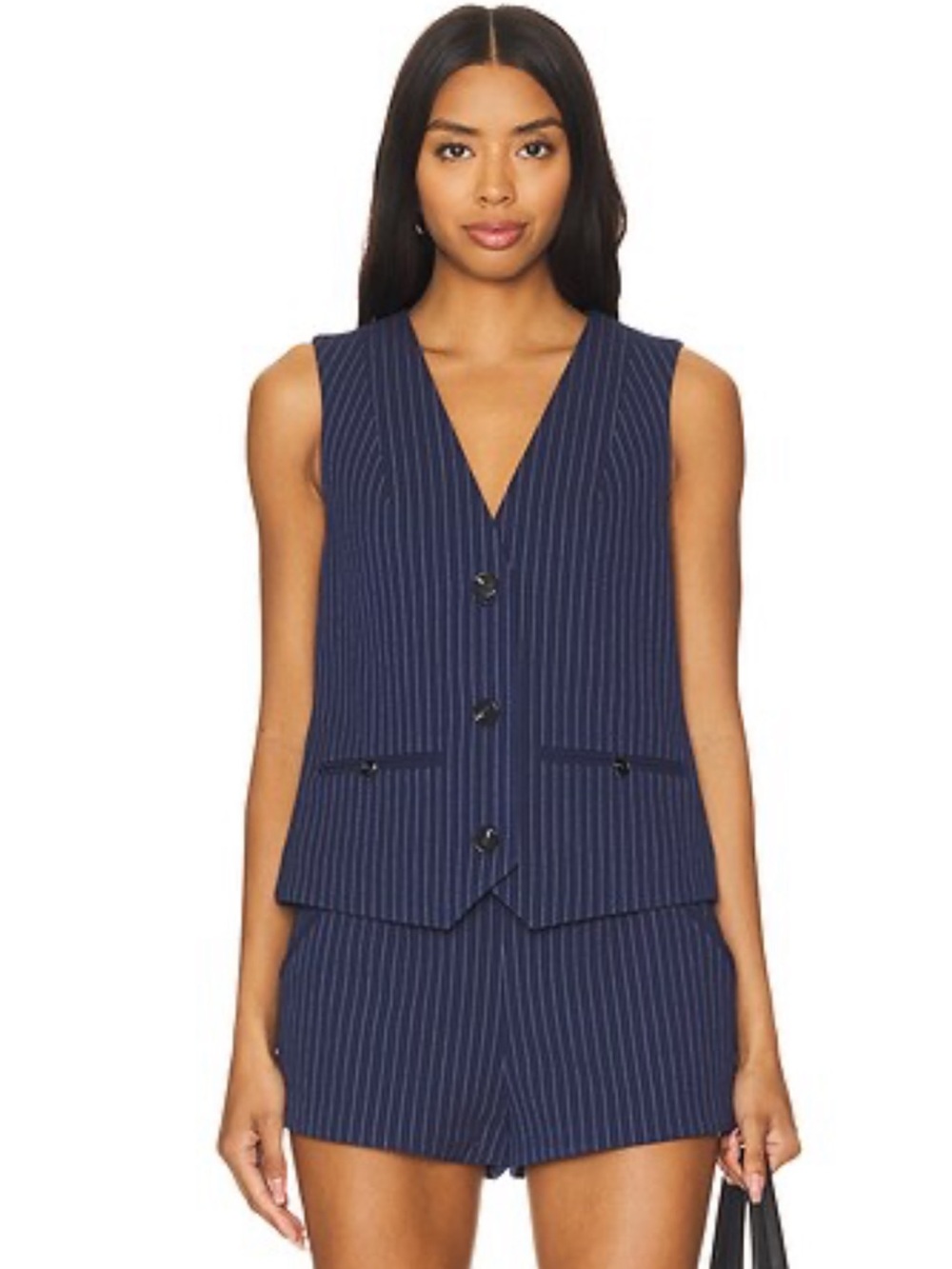 Shona Joy Navy Pinstripe Set Size 6